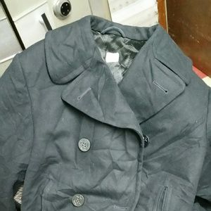 NAVY PEA COAT